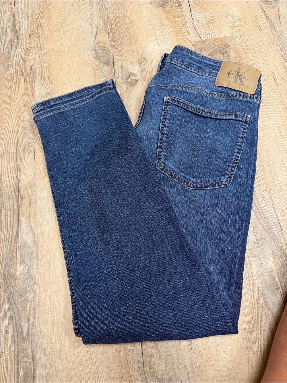 Calvin Klein Men's Straight-Leg Indigo Jeans